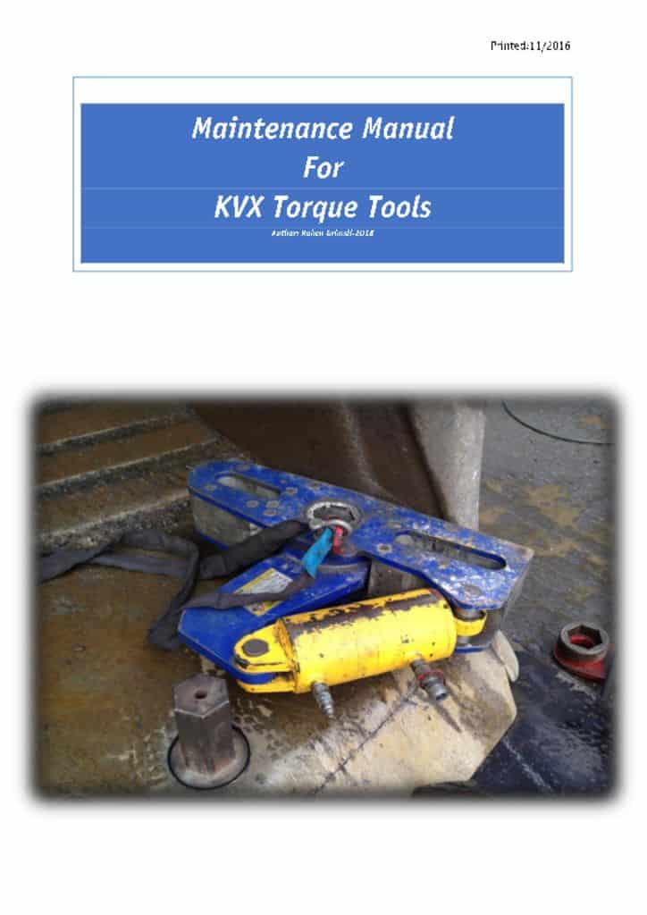 thumbnail of 503020 Maintenance Manual For KVX Torque Tools